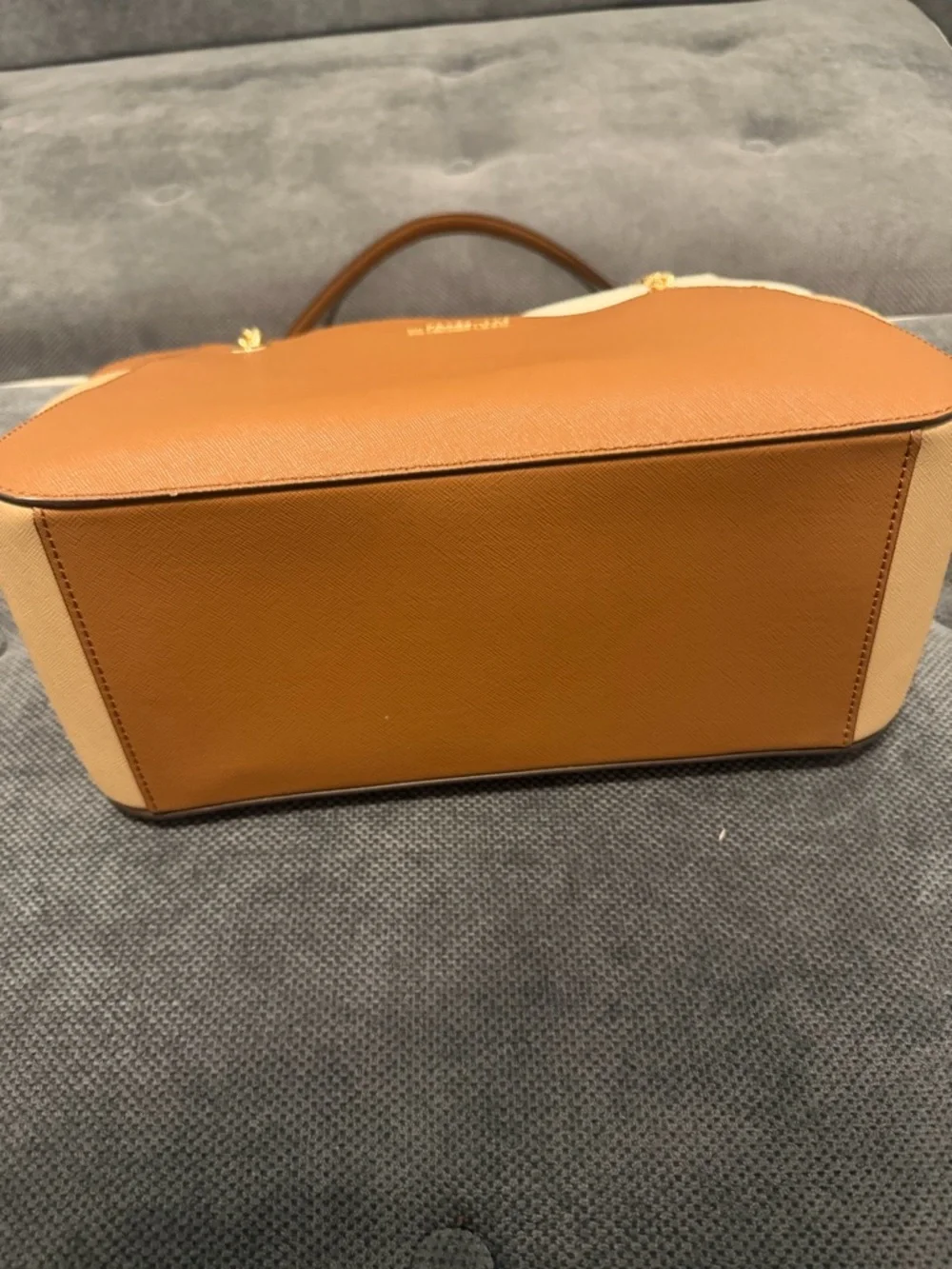 Michael Kors Brown & Cream Chain-Handle Tote - Picture 4 of 6